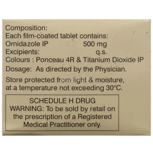 ornida 500mg tablet 10's